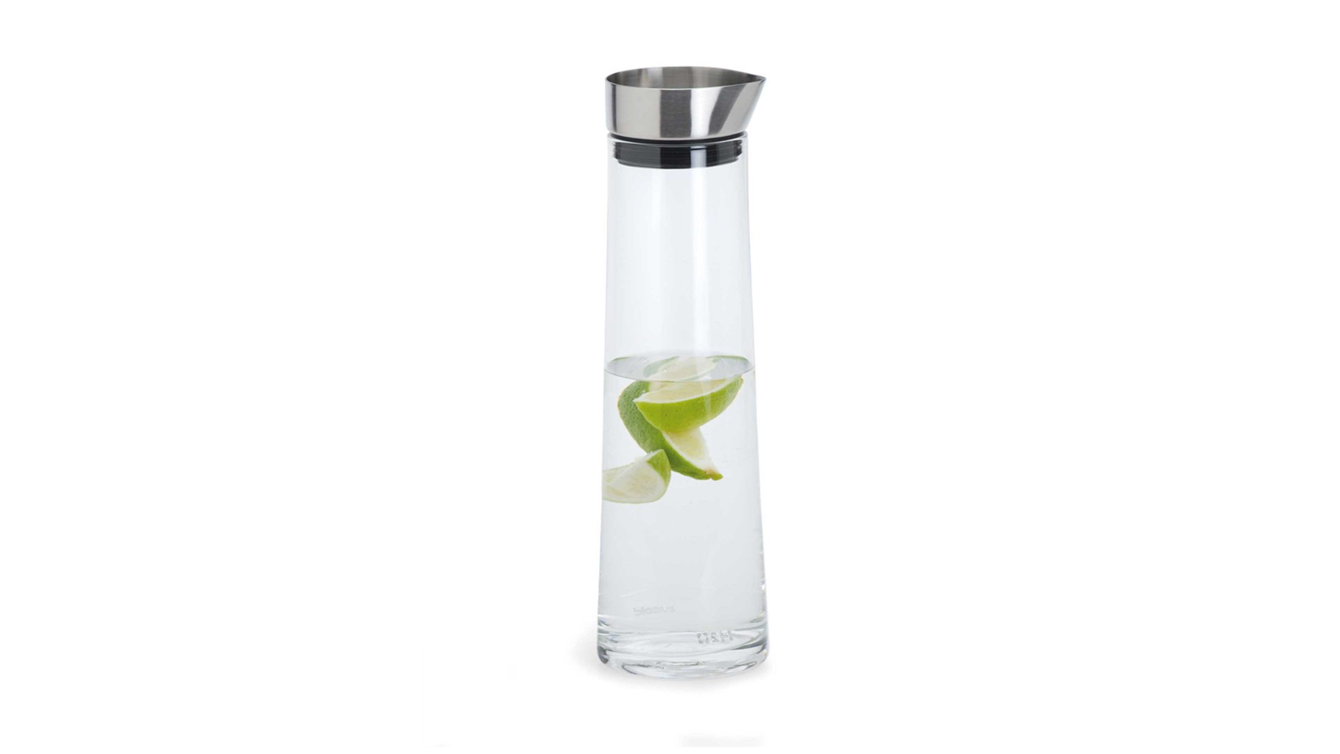 Karaffe Blomus aus Glas in Transparent blomus Wasserkaraffe Acqua Klarglas & Edelstahl – ca. 1000 ml