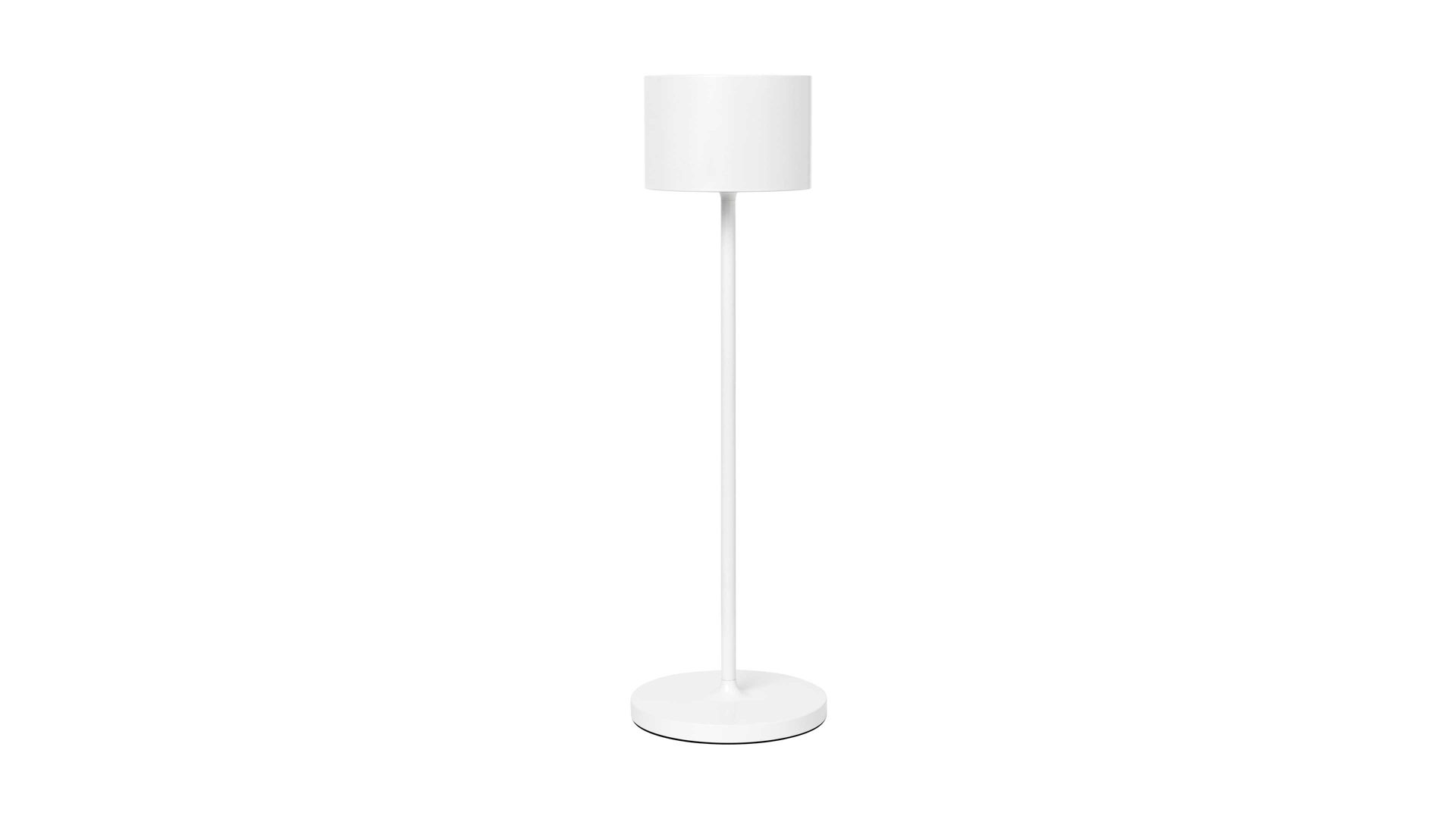 Tischleuchte Blomus aus Metall in Weiß blomus mobile LED-Tischleuchte Farol mattweißes Aluminium – Höhe ca. 34 cm