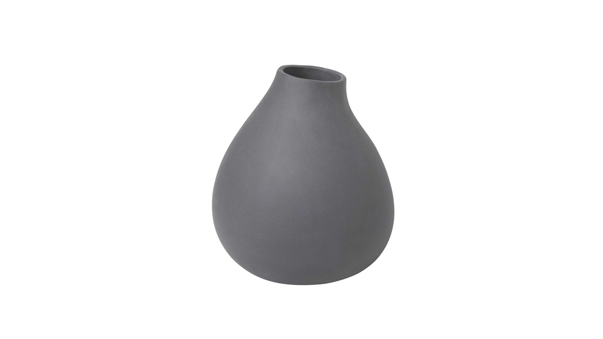 Vase Blomus aus Keramik in Grau blomus Vase Nona zinnfarbene Keramik – Höhe ca. 17 cm