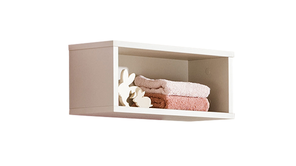 Wandregal Paidi aus Holz in Beige PAIDI Babyzimmer Mila & Ben – Wandbox Cashmere-Beige - ca. 40 x 19 cm