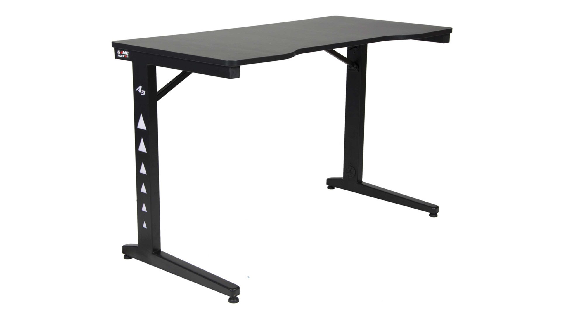 Schreibtisch Duo collection aus Metall in Schwarz Gaming Schreibtisch schwarzes Metall - ca. 120 x 60 cm