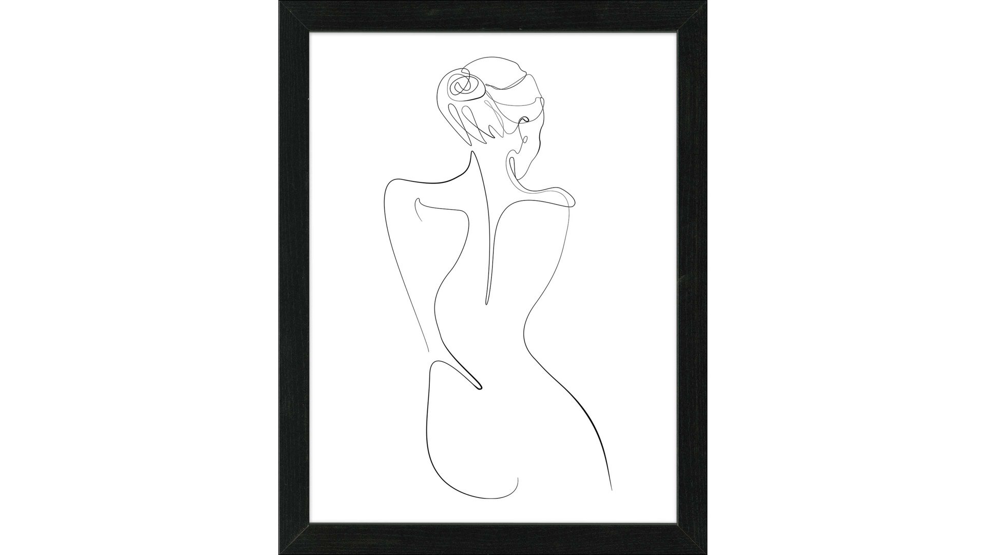 Kunstdruck Pro®art bilderpalette aus Karton / Papier / Pappe in Schwarz PRO®ART Kunstdruck Scandic Living Line Art Back View II - ca. 35 x 45 cm