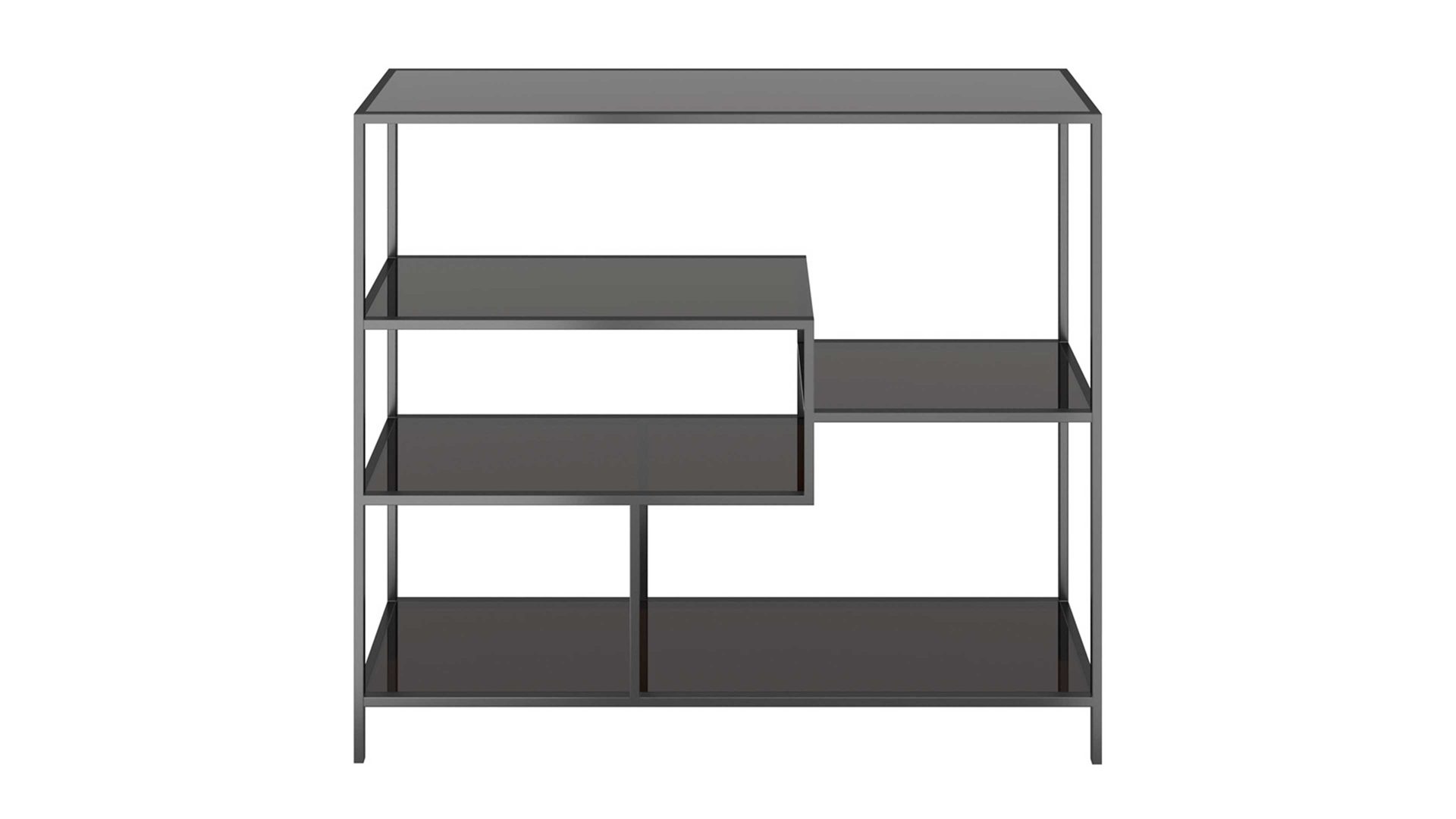 Regal Kare design aus Metall in Schwarz KARE DESIGN Regalserie Loft Schwarz & Anthrazit - ca. 115 x 100 cm