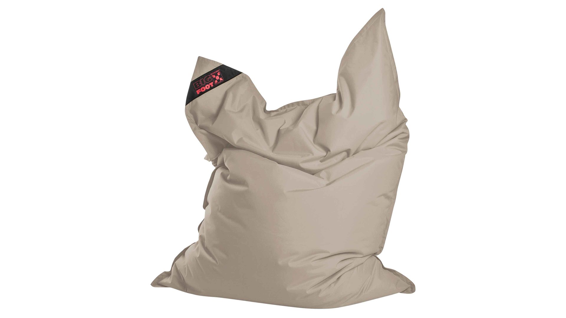 Sitzsack-Bodenkissen Magma sitting point aus Kunstfaser in Beige SITTING POINT Sitzsack bigfoot scuba® - Sitzmöbel khakifarbene Kunstfaser - ca. 130 x 170 cm