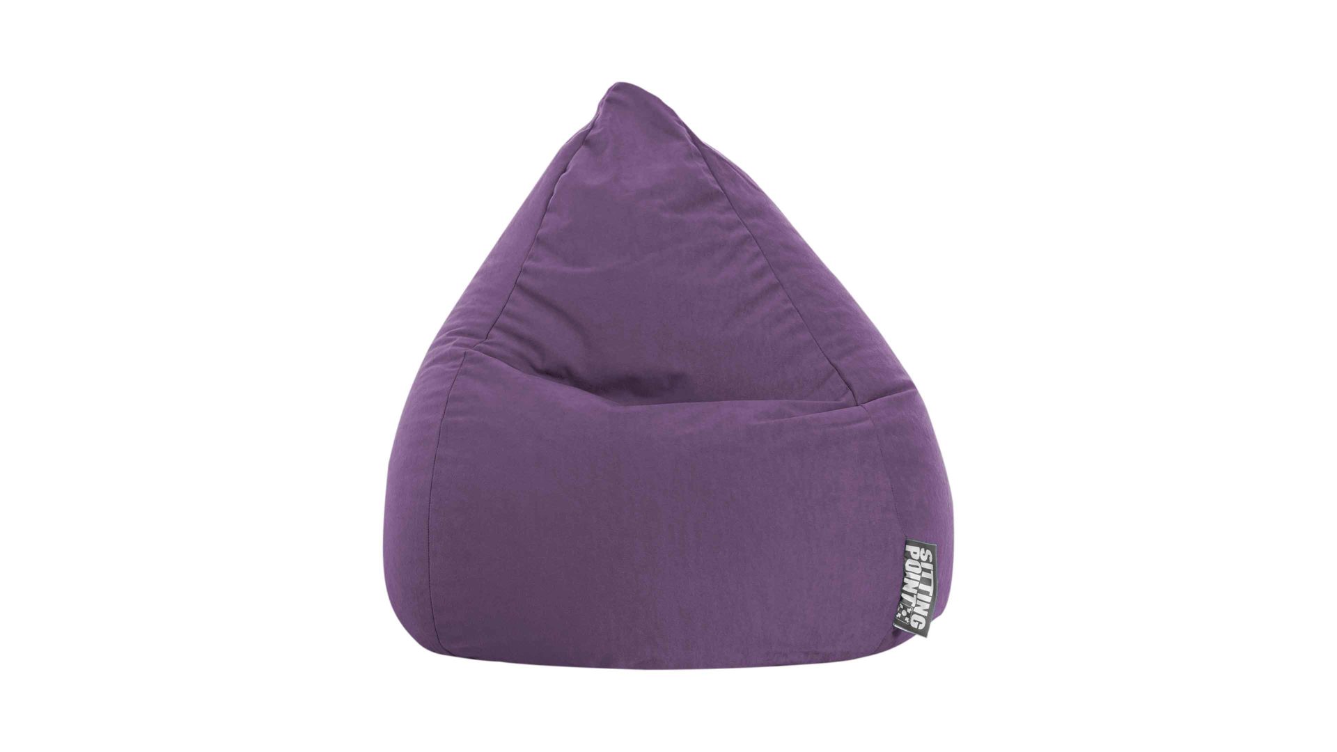 Standard-Sitzsack Magma sitting point aus Kunstfaser in Lila SITTING POINT beanbag easy L - Sitzmöbel lila Mikrofaser - ca. 120 Liter