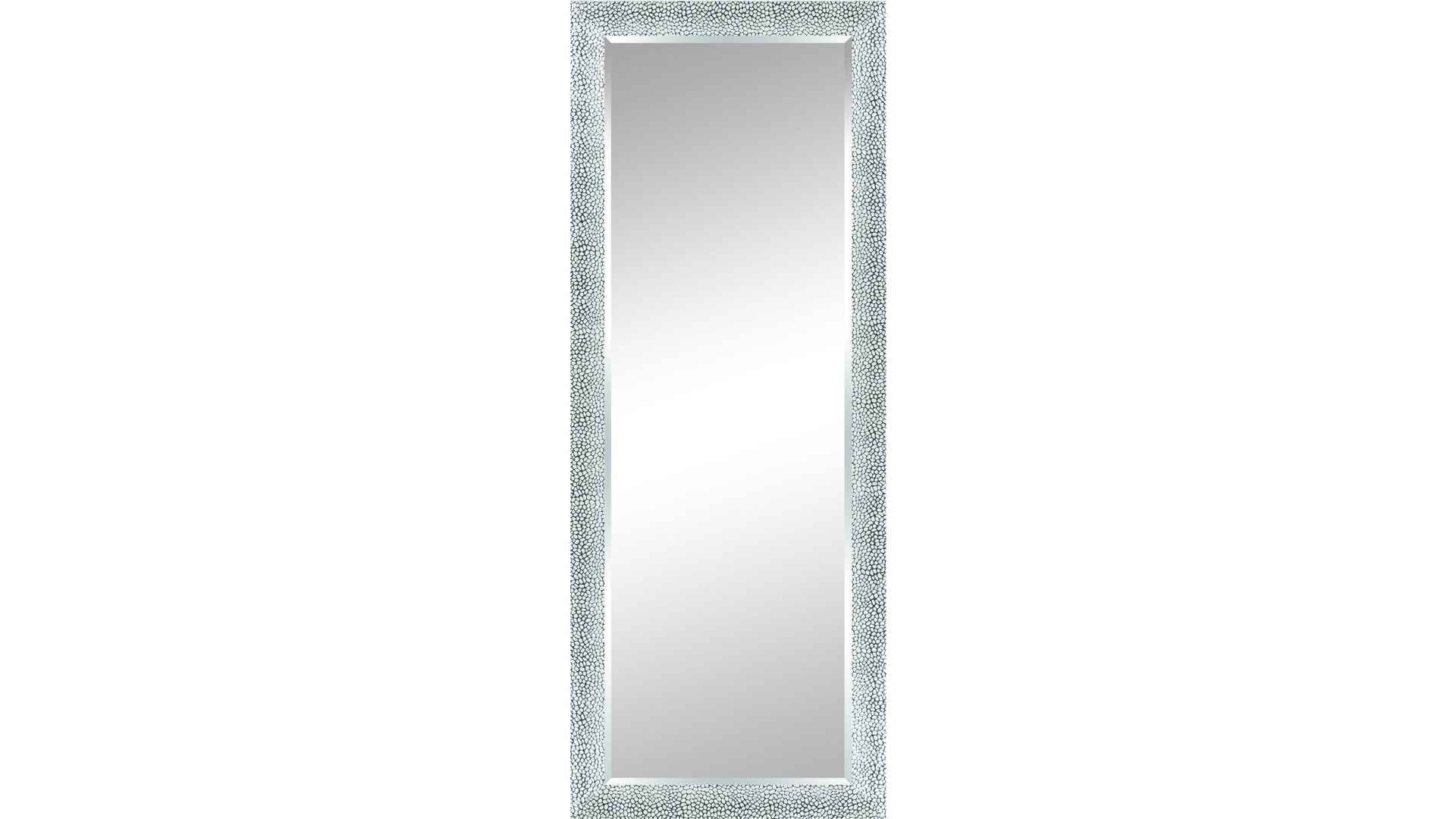 Wandspiegel Len-fra aus Kunststoff in Silber Weiß LEN-FRA Wandspiegel bzw. Garderobenspiegel CALAIS 02 weiß & silberfarbener Kunststoffrahmen - ca. 63 x 163 cm