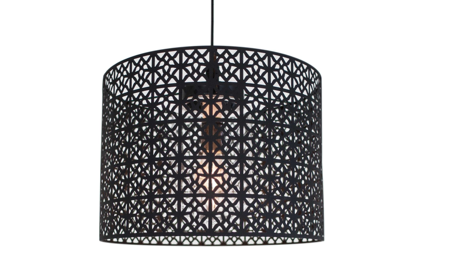 Pendelleuchte By rydens aus Metall in Schwarz BY RYDÉNS Leuchten Serie Maison - Hängeleuchte Schwarz - Durchmesser ca. 36 cm