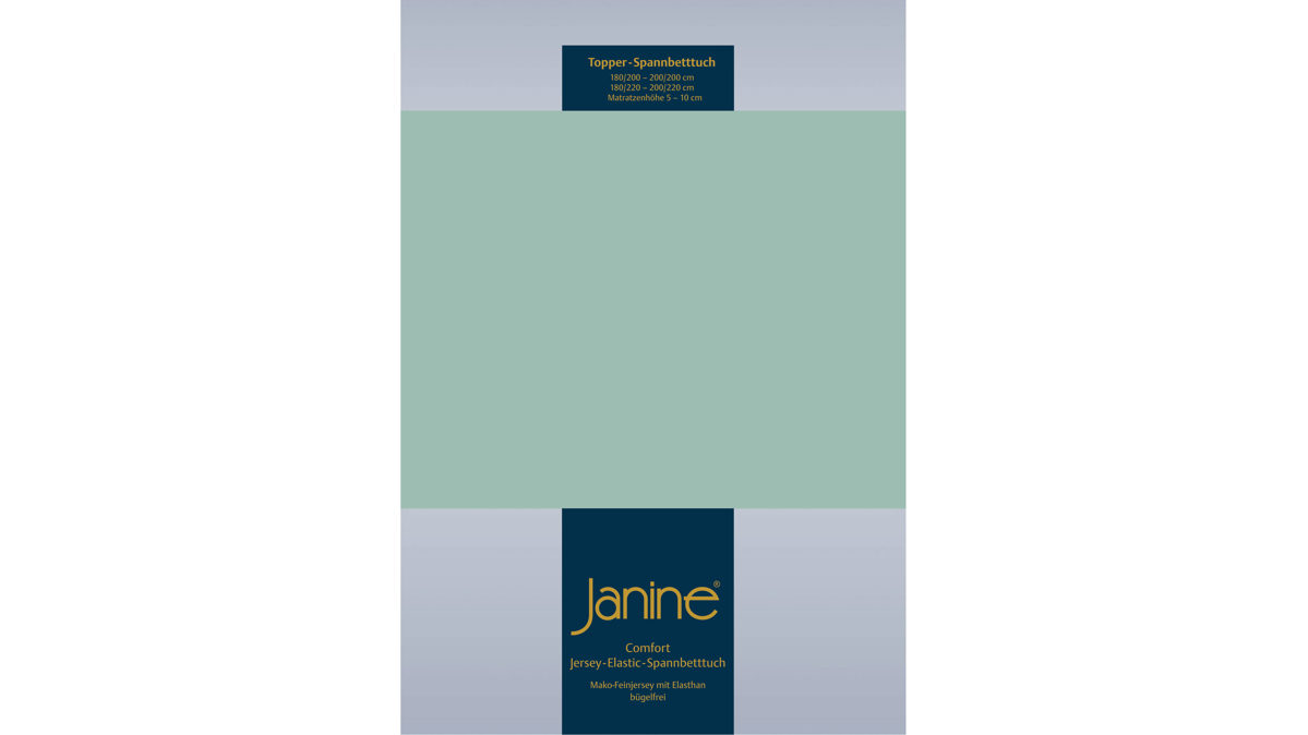 Spannbettlaken Janine aus Stoff in Fichte Janine® Spannbettlaken Rauchgrün - ca. 150 x 200 cm