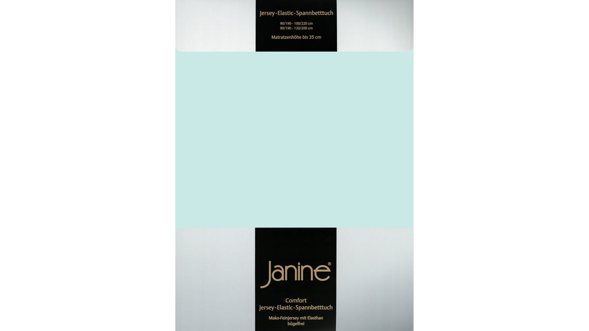 Spannbettlaken Janine® aus Stoff in Türkis Janine® Spannbettlaken Morgennebel - ca. 200 x 200 cm