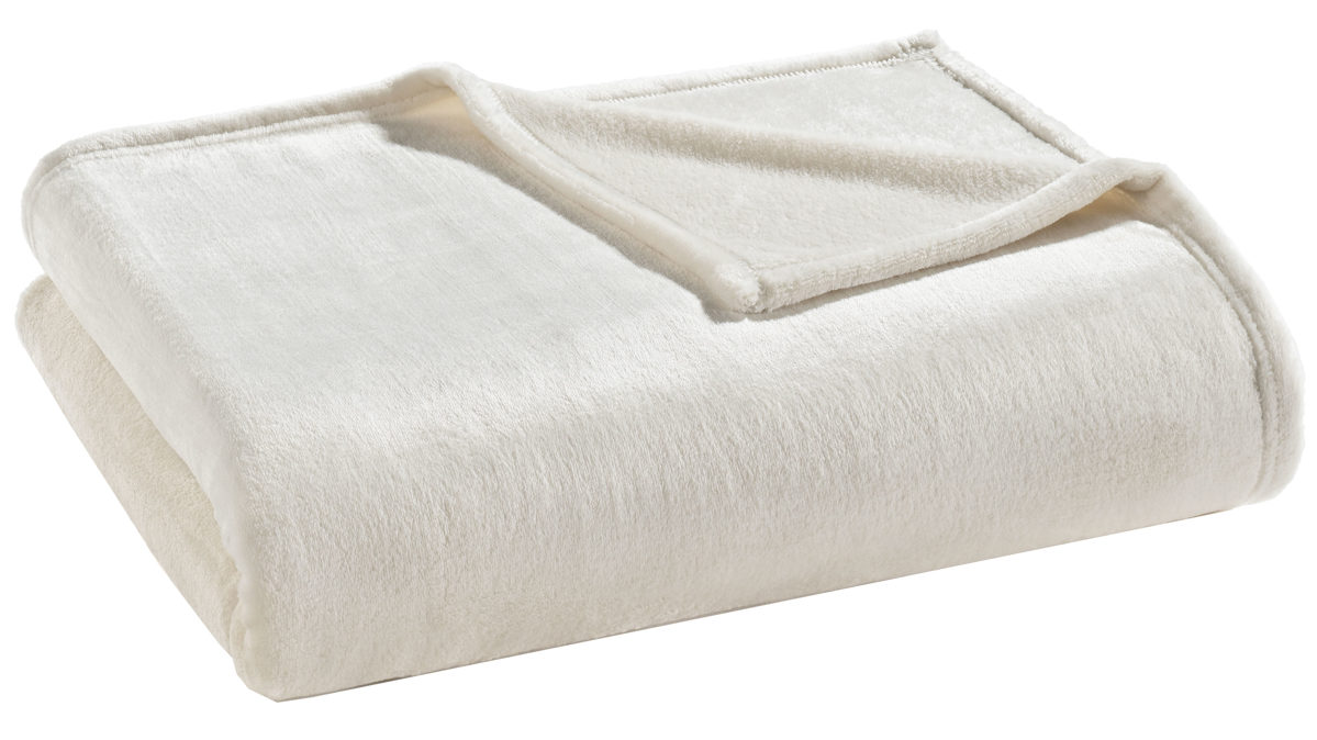 Wohndecke Cosima aus Stoff in Creme Wohndecke Cosy Creme – ca. 150 x 200 cm