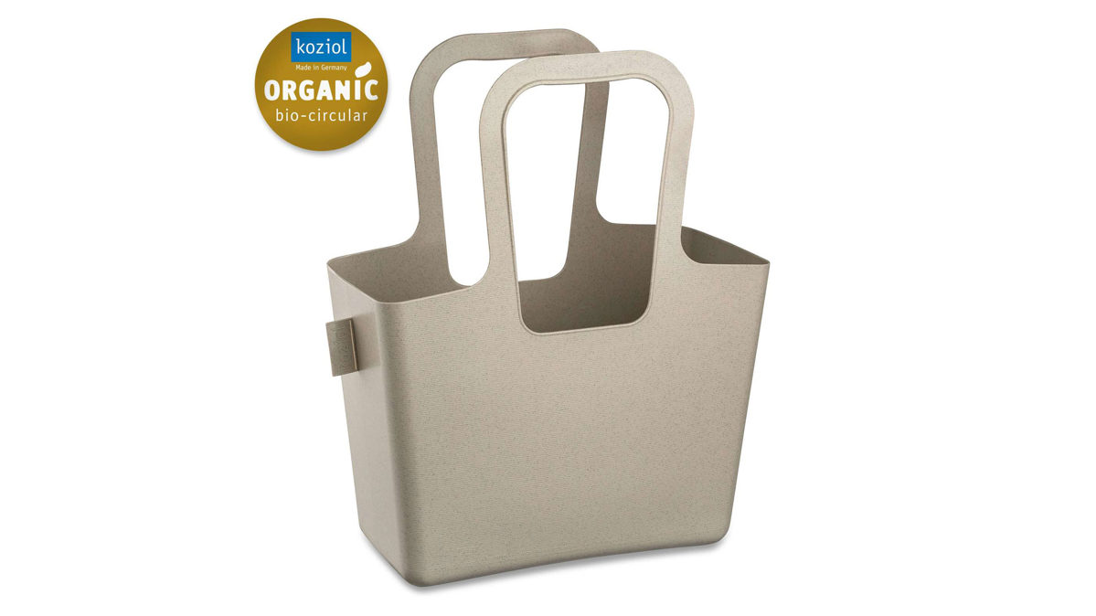 Einzeltasche Koziol aus Kunststoff in Beige KOZIOL Taschelino  - Shopper, Einkaufstasche klein nature desert sand