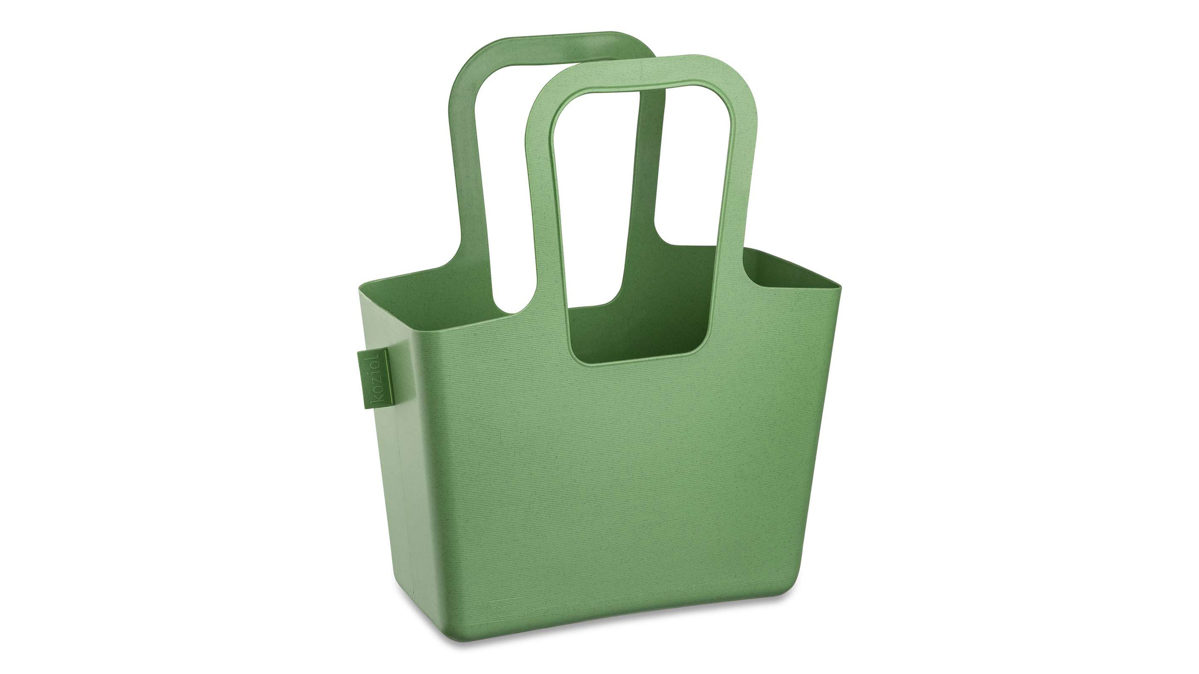 Einzeltasche Koziol aus Kunststoff in Grün KOZIOL Taschelino  - Shopper, Einkaufstasche klein nature leaf green