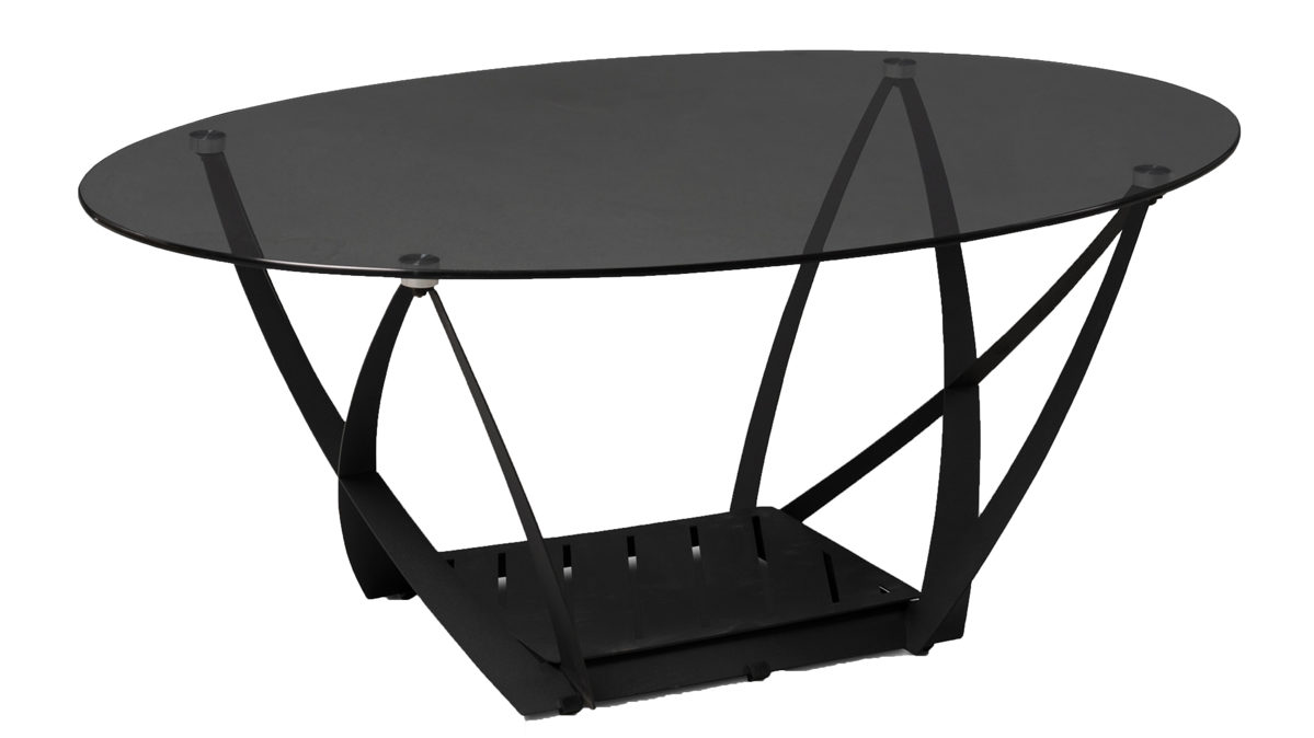 Couchtisch M2 kollektion aus Glas in Schwarz Couchtisch Mona Schwarz & Schwarz - ca. 100 x 40 cm