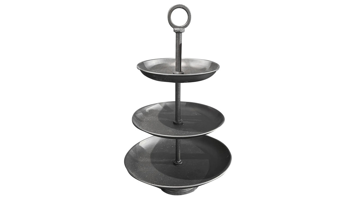 Etagere Interliving BEST BUDDYS! aus Metall in Schwarz Interliving BEST BUDDYS! Etagere schwarzes Aluminium - Höhe ca. 49 cm