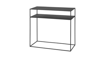 Sideboard Blomus aus Metall in Schwarz blomus Sideboard Fera schwarzer Stahl – zwei Böden