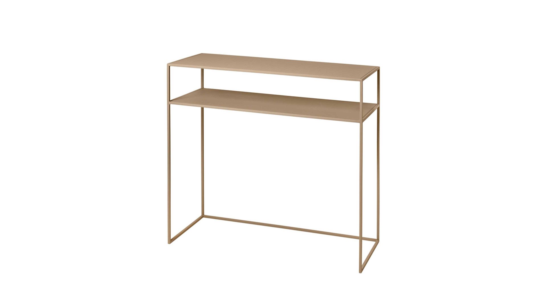 Sideboard Blomus aus Metall in Beige blomus Sideboard Fera sandbeiger Stahl – zwei Böden