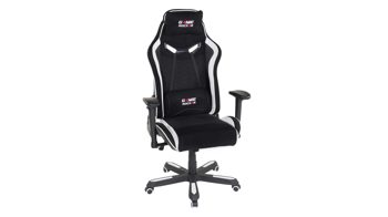 Gamesessel /-stuhl Duo collection aus Kunstleder in Schwarz Gaming Stuhl Large bzw. Drehstuhl Game Rocker schwarz-weiße Bezugkombination