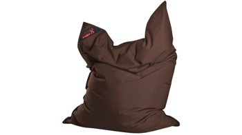 Sitzsack-Bodenkissen Magma sitting point aus Kunstfaser in Braun SITTING POINT Sitzsack bigfoot scuba® - Sitzmöbel braune Kunstfaser - ca. 130 x 170 cm