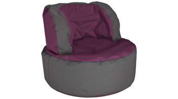 Sitzsack-Sessel Magma sitting point aus Kunstfaser in Lila SITTING POINT Sitzsack-Sessel bebop scuba® als Sitzmöbel aubergine- & anthrazitfarbene Kunstfaser - ca. 85 x 65 cm