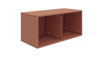 Regal Flexa® aus Holz in Hellrot FLEXA® Kindermöbel Serie Roomie - Regal Hellrot - zwei Fächer, Breite ca. 72 cm