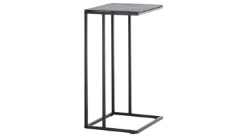 Beistelltisch Mca furniture aus Glas in Grau Beistelltisch Fargo Grau & Schwarz - Höhe ca. 70 cm