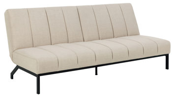 Schlafsofa Actona group aus Stoff in Beige Schlafsofa Caix beiger Bezug Basel 24 - Länge ca. 198 cm