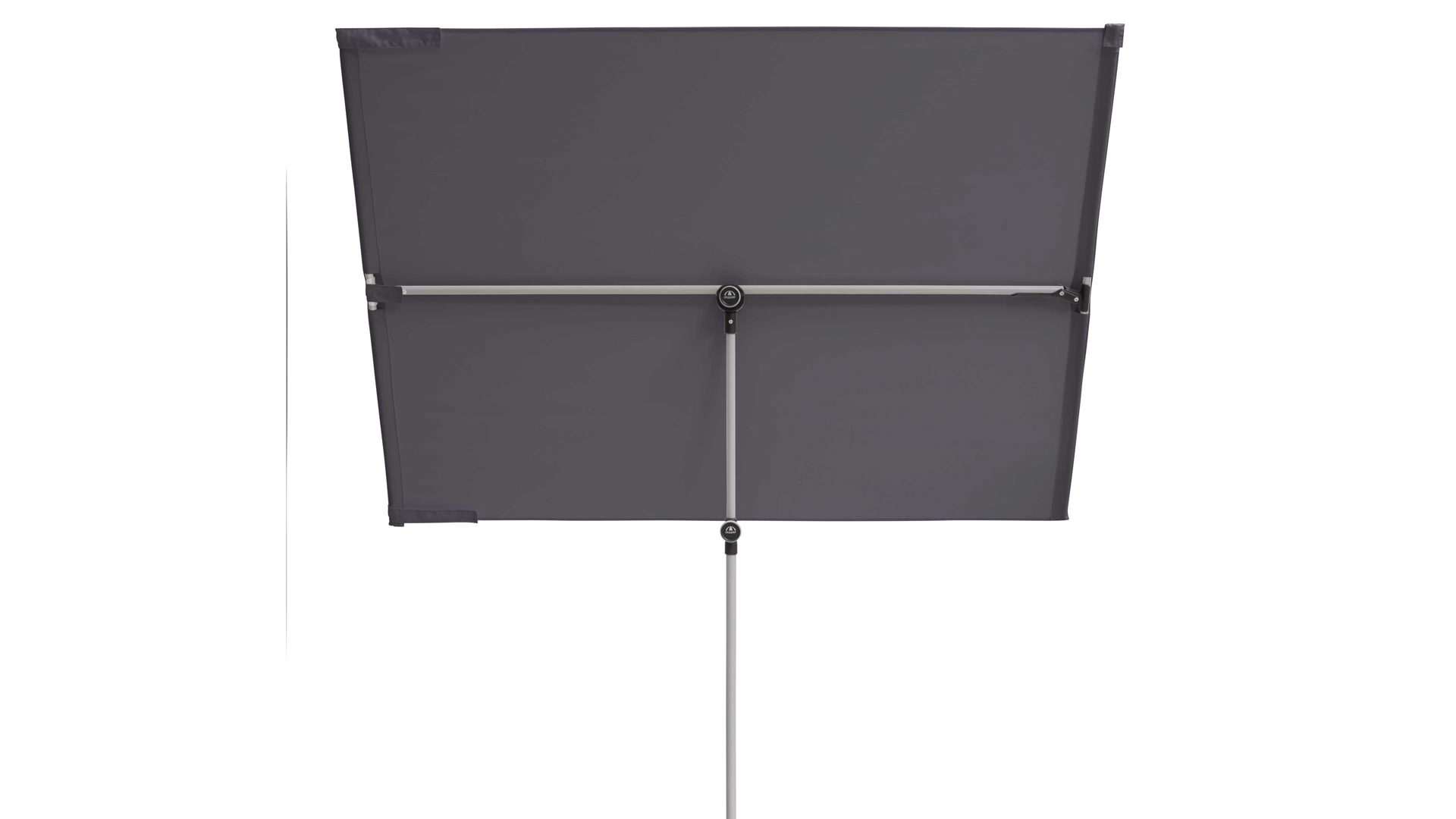 Sonnenschirm Doppler® aus Kunstfaser in Anthrazit doppler® Sonnenschirm Active anthrazitfarbene Bespannung – ca. 180 x 130 cm