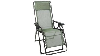 Gartenstuhl /-sessel Sungörl aus Kunstfaser in Hellgrün SUNGÖRL Relaxsessel Oasi Relax Promo olivgrünes SunTex® & anthrazitfarbenes Stahlrohr