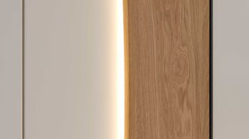 Möbelbeleuchtung Interliving aus Kunststoff in Weiß Interliving Schlafzimmer Serie 1031 - Türenbeleuchtung 44-50 für Kleiderschranktüren