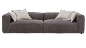 Bigsofa Gutmann factory aus Stoff in Anthrazit Lounge-Polstermöbel Aversa - Megasofa XL anthrazitfarbener Bezug 818.77 & beiger Bezug 818.15 - Länge ca. 280 cm