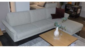 Ecksofa Interliving aus Stoff in Creme Interliving Sofa Serie 4004 - Ecksofa, Eckgarnitur Stoff SK20 cream - Stellfläche ca. 260 x 170 cm