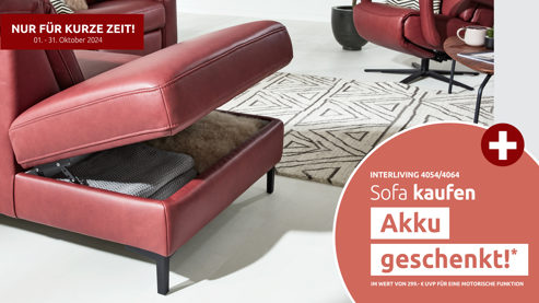 Funktion Interliving aus Metall in Transparent Interliving Sofa Serie 4054 – Aufklappfunktion F Funktions-Mehrpreis