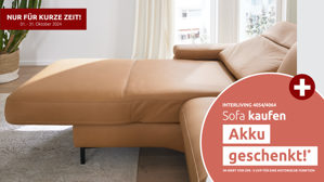 Funktion Interliving aus Metall in Transparent Interliving Sofa Serie 4064 - motorische Liegefunktion für Canapes