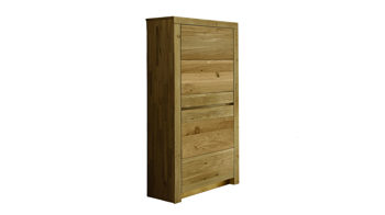 Highboard Wöstmann markenmöbel aus Holz in Holzfarben WÖSTMANN Wohnprogramm Soleo 3000 - Highboard mit zwei Holztüren - Wohnzimmerschrank Wildeiche - zwei Türen, Breite ca. 72 cm